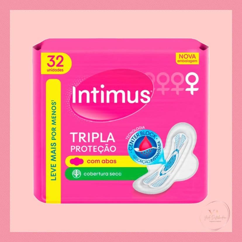 Absorvente Intimus Tripla Proteção Com Abas Cobertura Seca - 32 Unidades