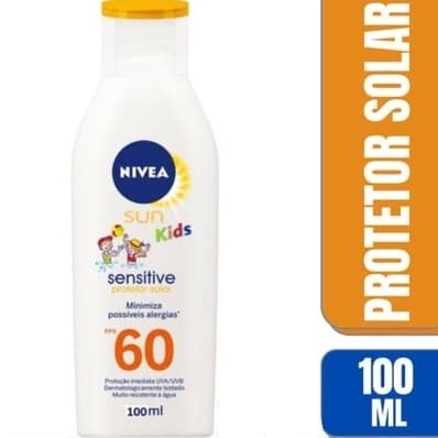 Protetor Solar Nivea Sun Kids Sensitive Fps 60 100ml - Infantil