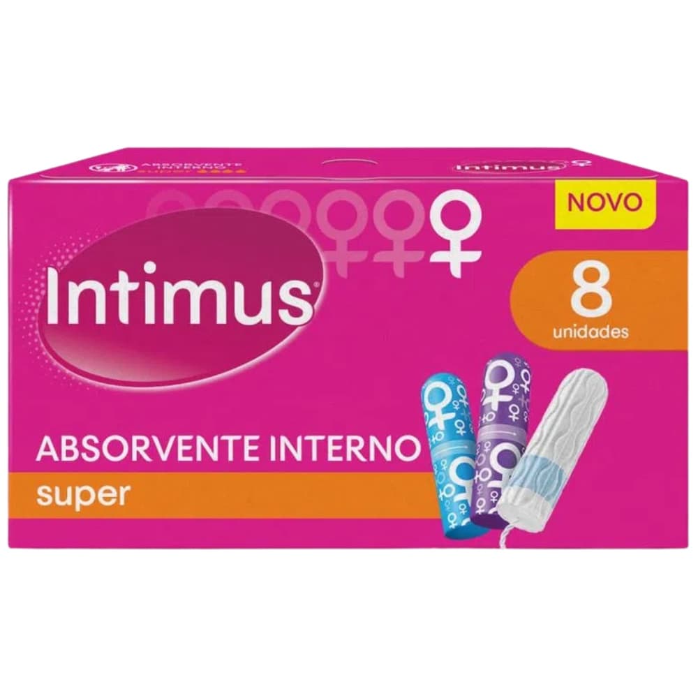 Absorvente Interno Intimus Super 8 unidades Intimus Interno
