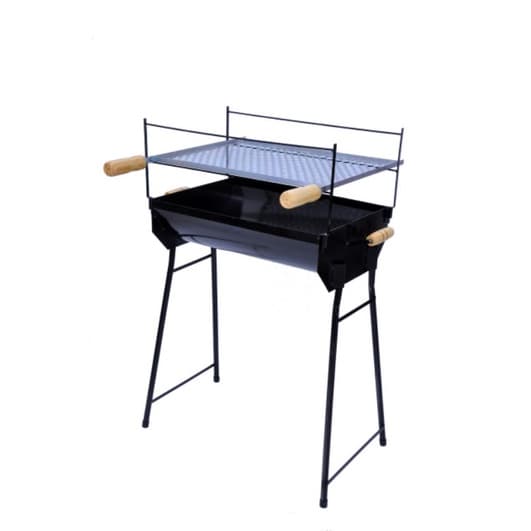 Churrasqueira Portátil Grande Com Pés E Com Grelha 40x50cm