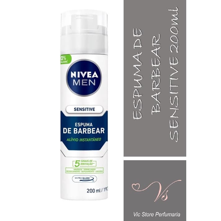 Espuma de barbear Nivea Men Sensitive 200ml