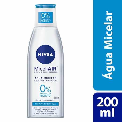 Água Micelar Nivea MicellAIR Solução de Limpeza 7 em 1 com 200ml