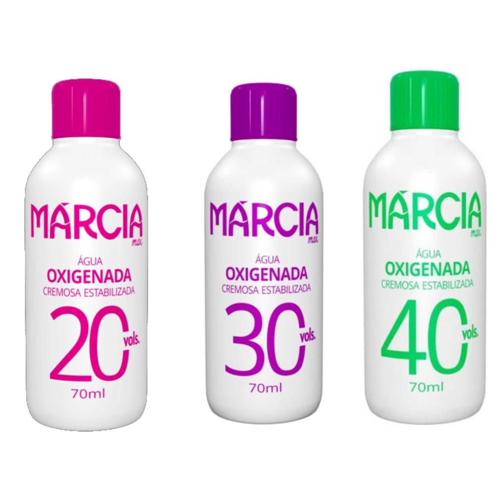 Água Oxigenada MÁRCIA 70ml - 20/ 30 e 40 Volumes
