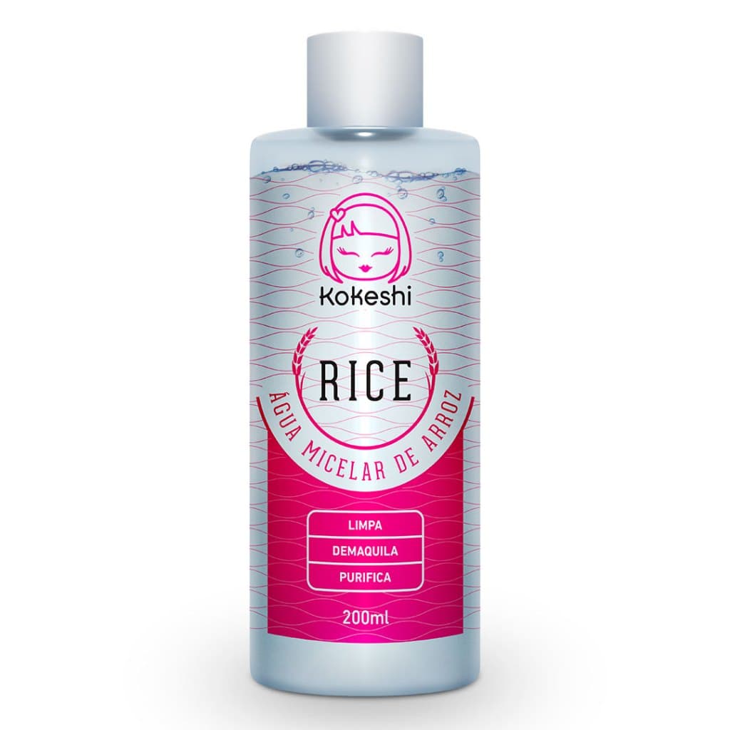 Rice Água Micelar de Arroz Kokeshi Hidrata Limpa e Demaquila 200ml