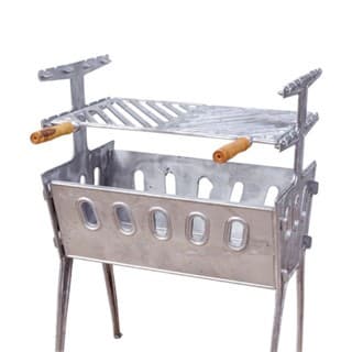 Churrasqueira portátil, desmontável em Alumínio Fundido.