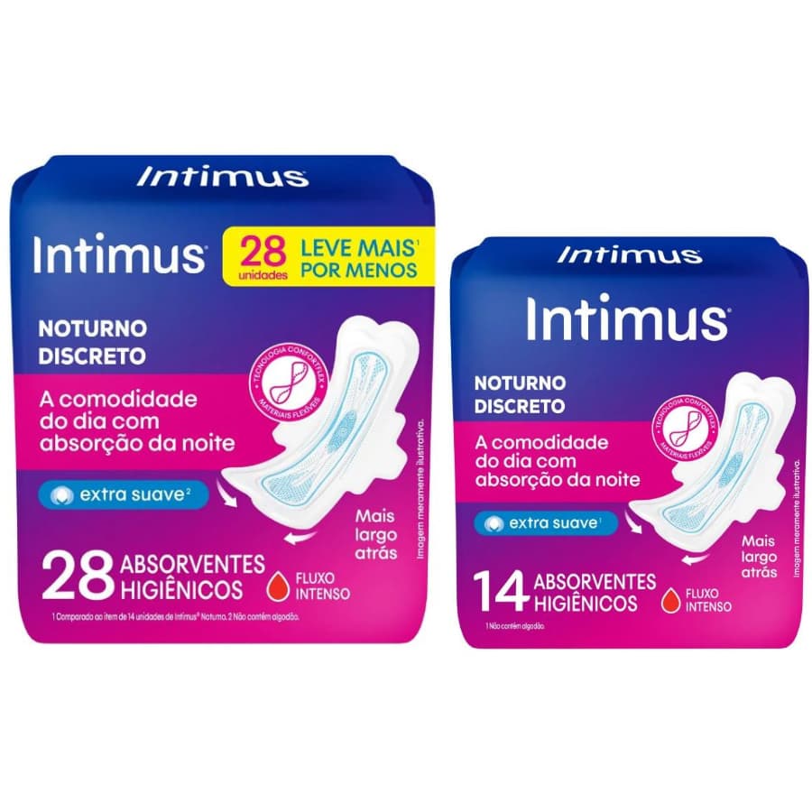 Absorvente Intimus Noturno Discreto