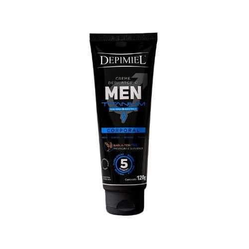 Creme Depilatório Men Titanium Corporal 120g - Depimiel