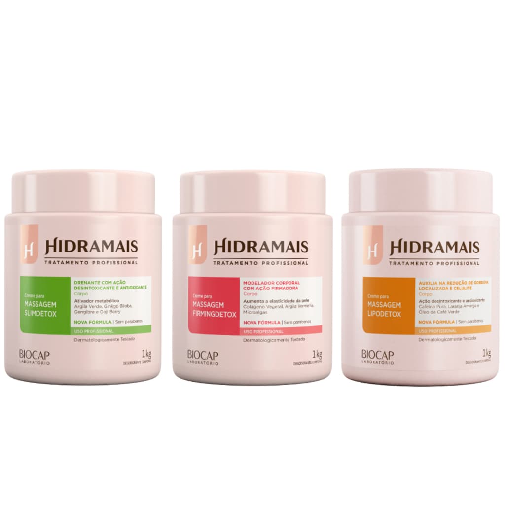 Hidramais Detox Creme Para Massagem 1Kg Vegano