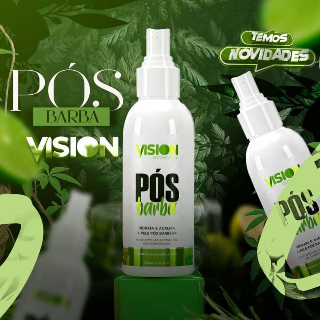 Pós Barba Líquido da Vision Barber Shop 120ml Loção Pós Barba Creme Pós Barba