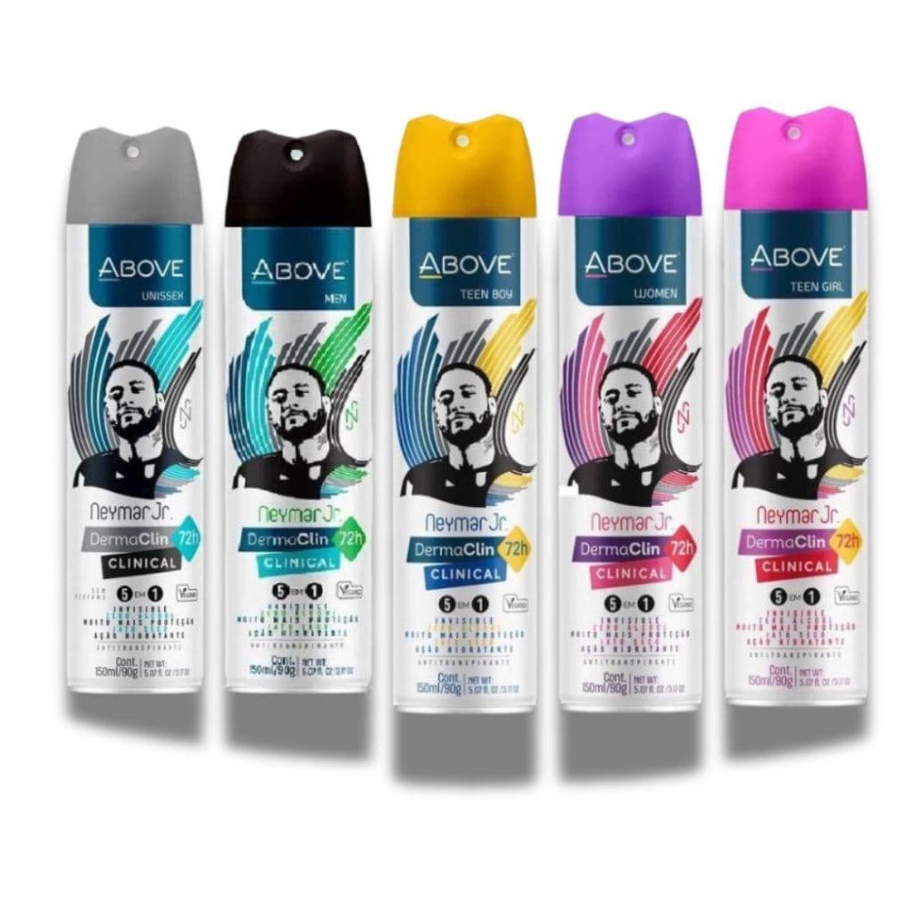 Above Desodorante Aerosol Neymar Jr DermaClin Clinical - 150ml