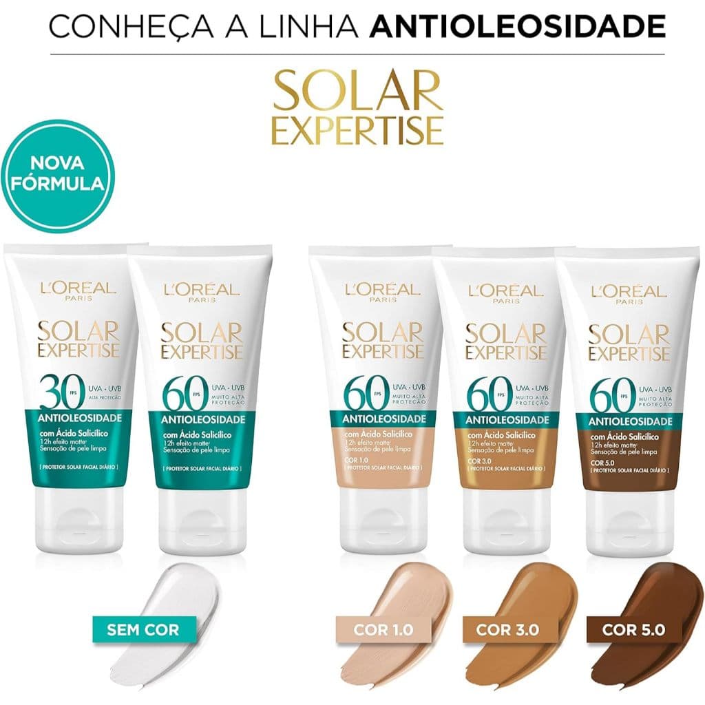 Protetor Solar Facial L'Oréal Paris Solar Expertise Antioleosidade