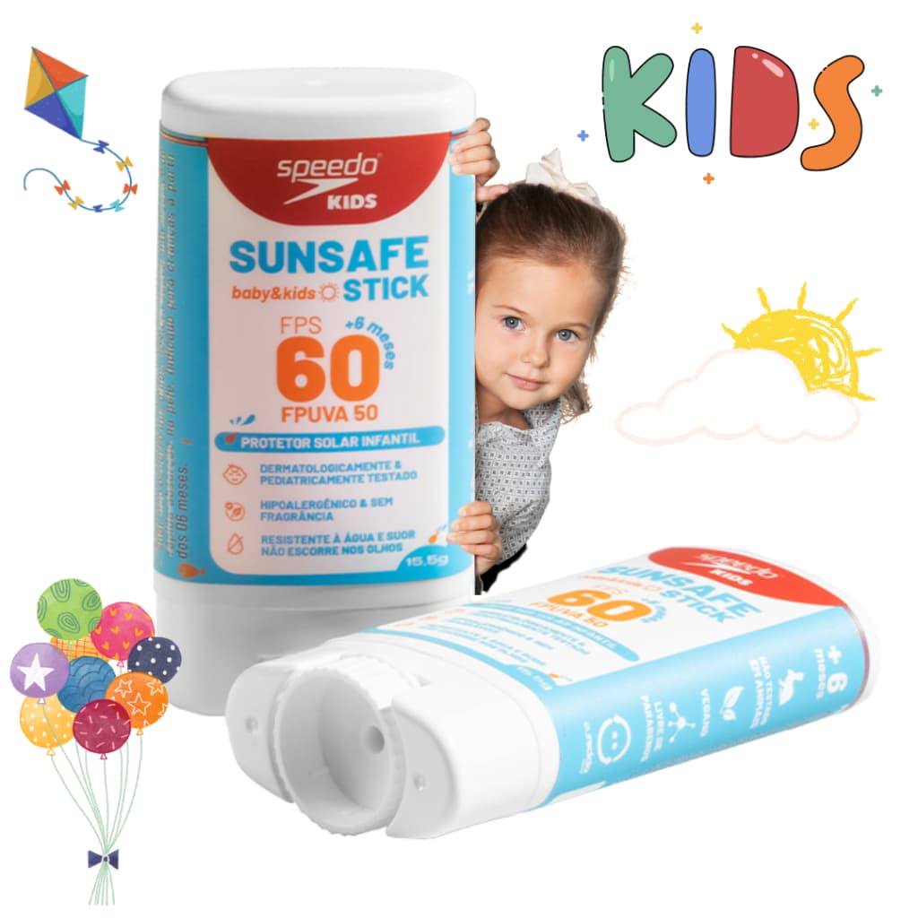 Protetor Solar Infantil FPS60 SUNSAFE Baby & Kids
