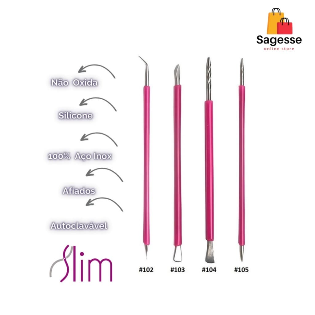 Cutelaria 4 peças Palito Espátula Mista Desencravador - Slim