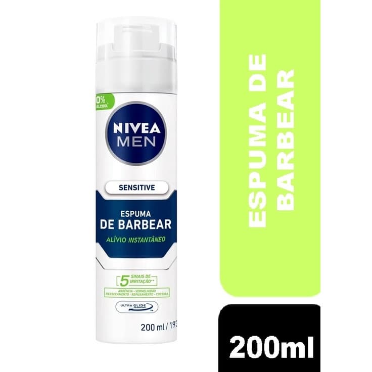Espuma de barbear Nivea Men Sensitive 200ml