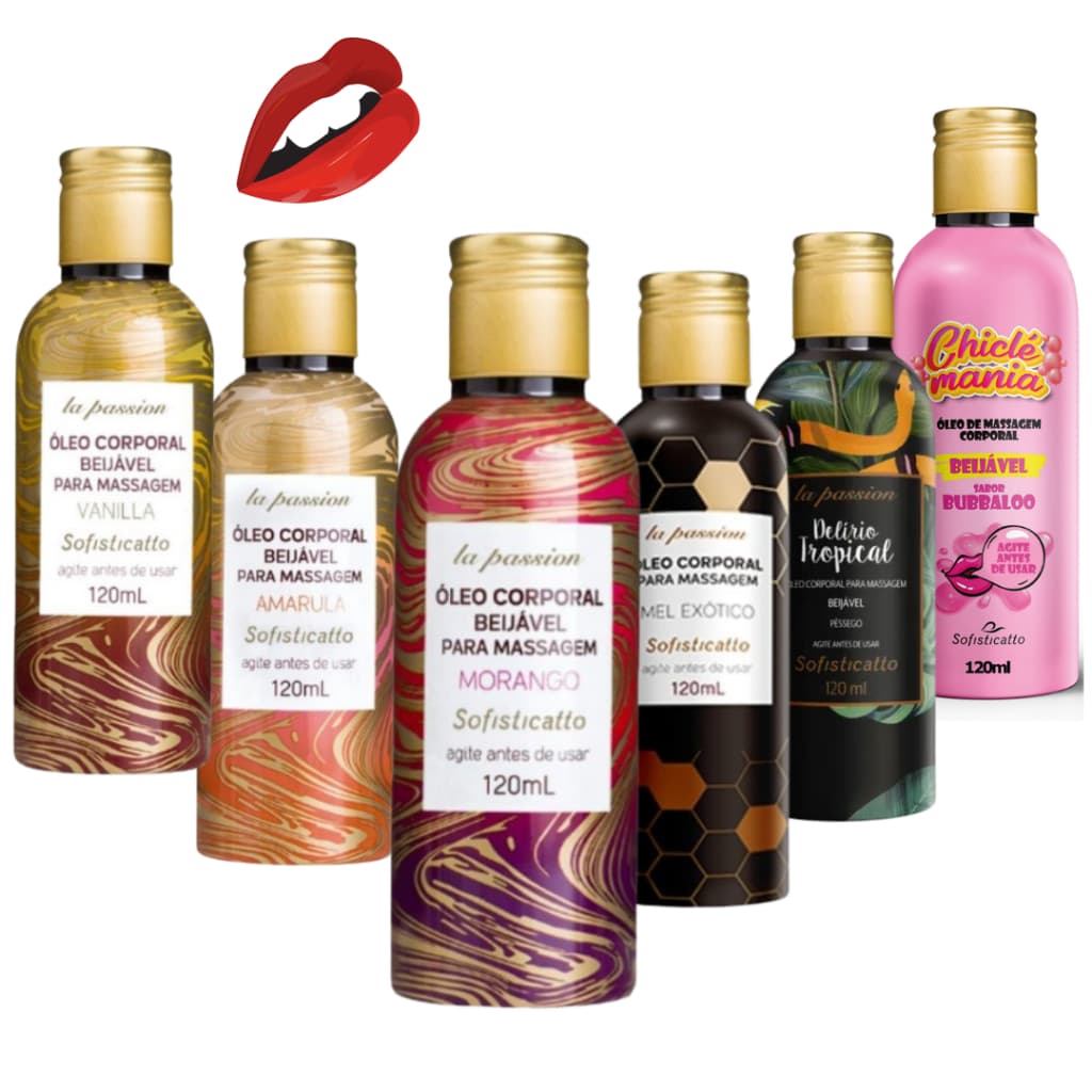 Óleo Corporal Beijavél Para Massagem Lá Passion 120ml
