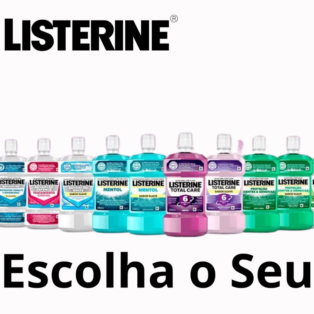 Listerine Cool Mint Enxaguante Bucal Escolha o Seu!  - ( 250mL a 1,5L)