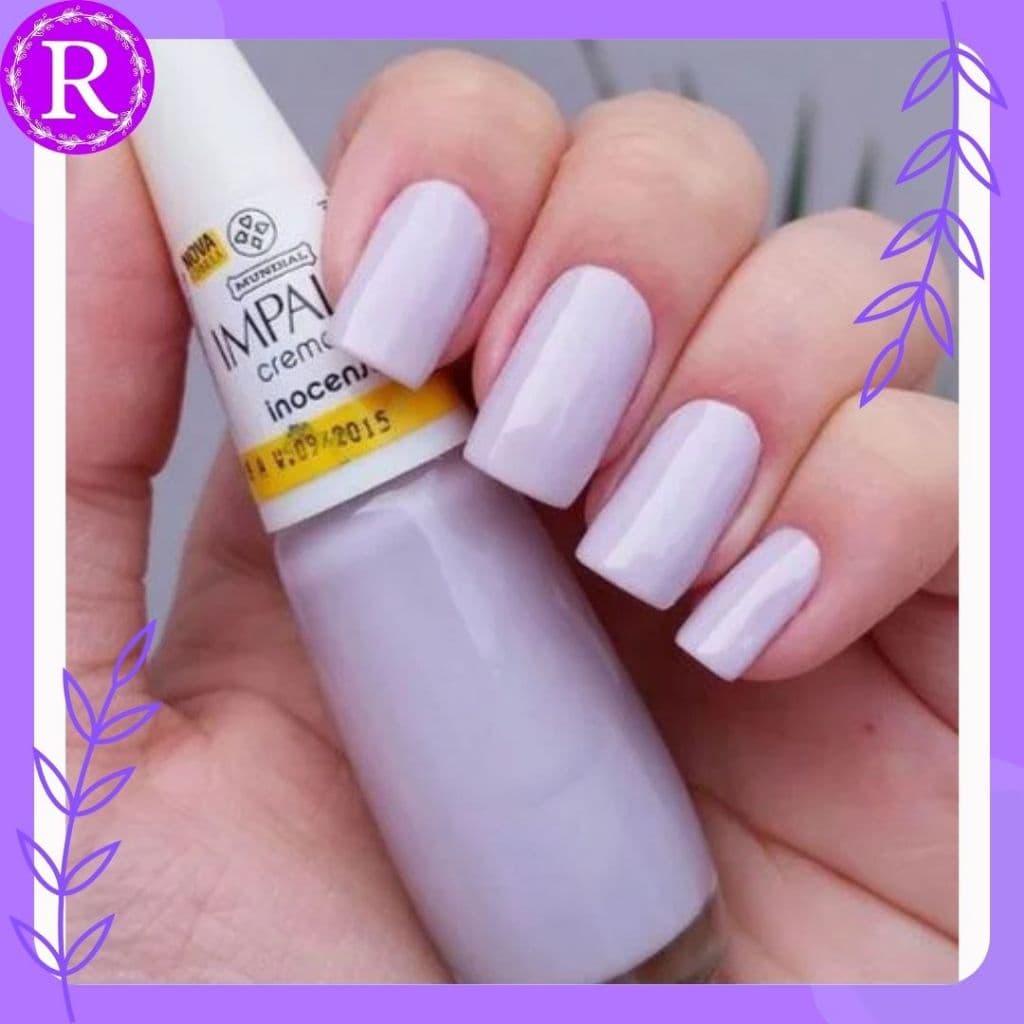 Esmalte Impala Inocense Coleção A Cor Da Sua Moda Cremoso 7,5ml - lilás, roxo claro, lilás claro.