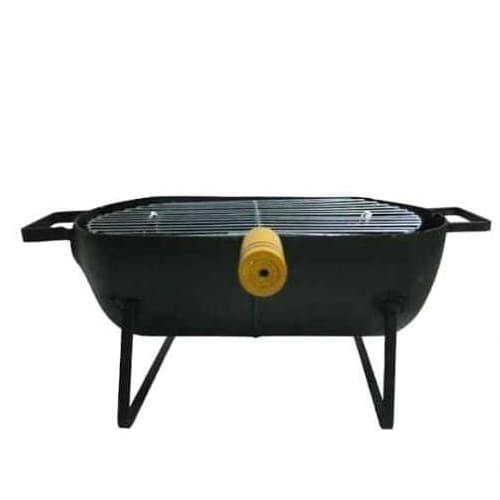 Churrasqueira Móvel Praiana Carvão Pequena Camping Portatil
