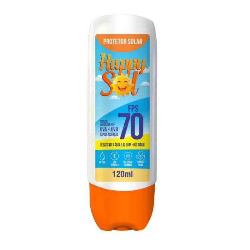 PROTETOR SOLAR, ANTISSINAIS, FPS 70, 120 ML, ROSTO E CORPO, TOQUE SECO