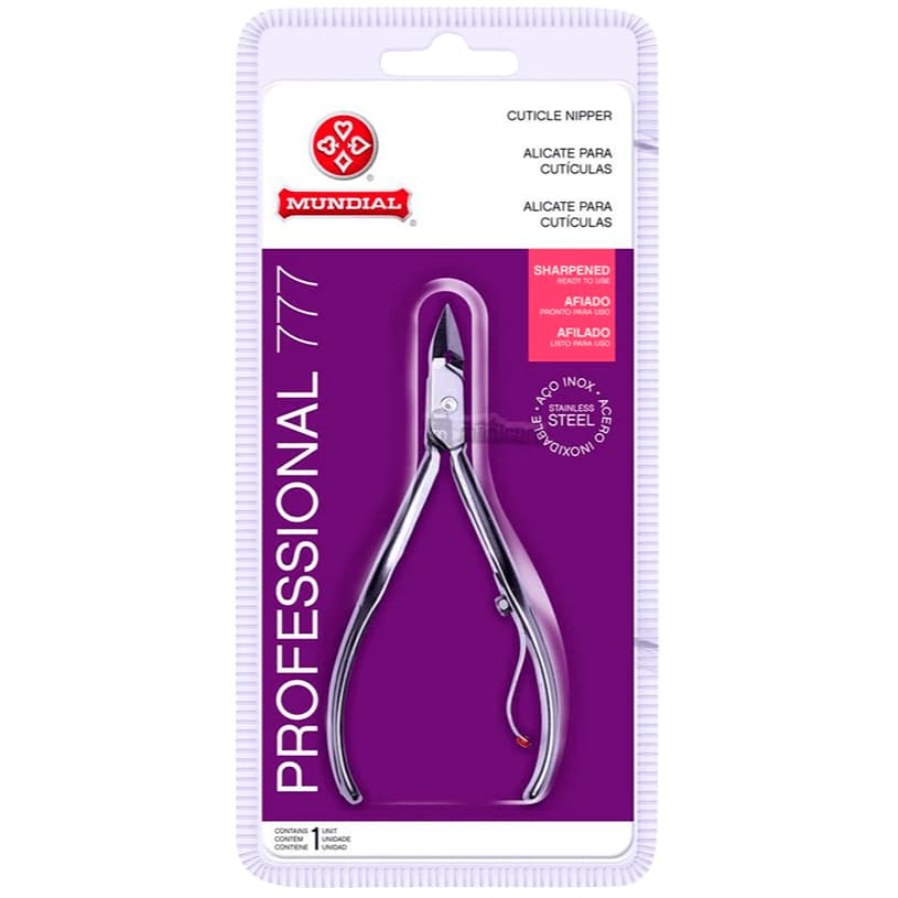 Alicate Cutícula Mundial 777 Profissional Aço Inox