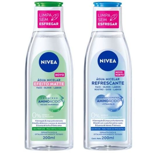 Água micelar 7 em 1 0% Resíduo de produto 200ml - Nivea