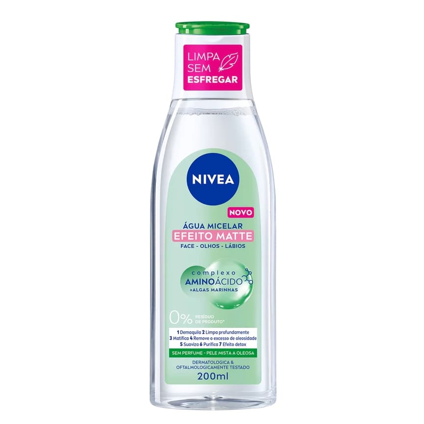 Água Micelar Facial Nivea MicellAir Efeito Matte 200ml