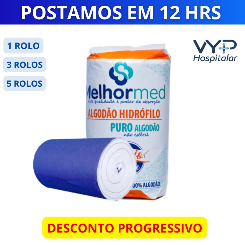 Algodão Hidrófilo 500g – Melhormed