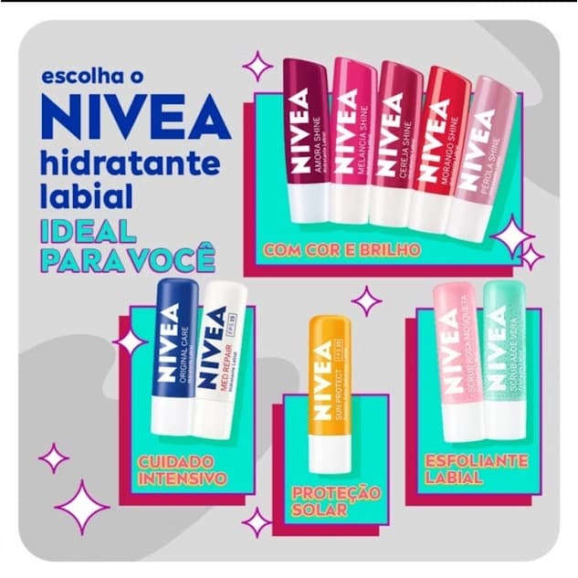 Protetor Labial Nivea FPS 48hs 4,8g  Hidratação Intensa Balm Labial