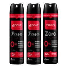 DESODORANTE ANTITRANSPIRANTE 3 UNIDADES ABOVE MEN/WOMEN ZERO ALUMINIO12H VEGANO 150ML