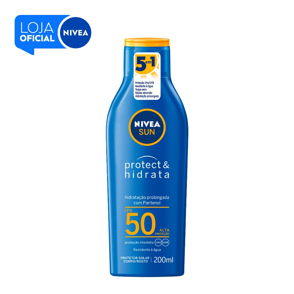 NIVEA SUN Protetor Solar Protect & Hidrata FPS 50 200ml