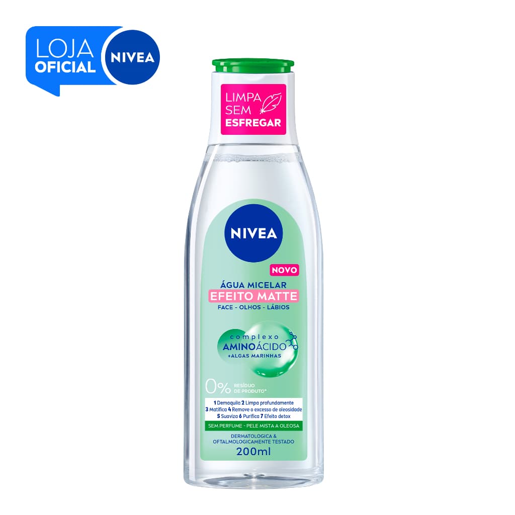NIVEA Água Micelar Facial MicellAir Efeito Matte 200ml