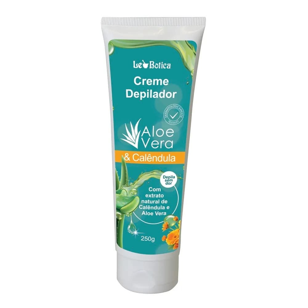 Creme Depilatório Depilação para Corpo Pernas Axilas Virilhas Creme Depilador Aloe Vera Botica Brasil