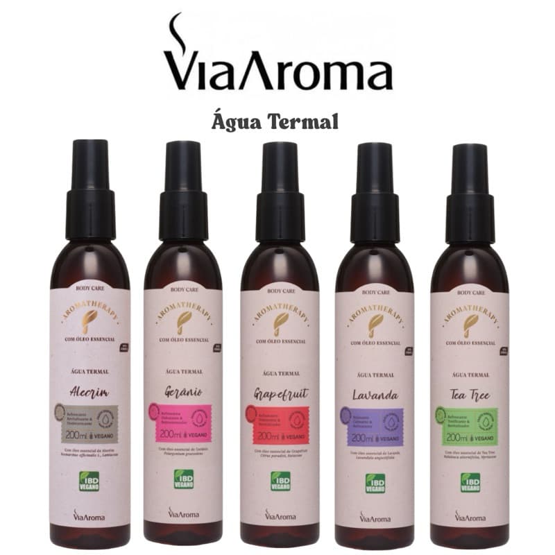 Agua Termal com Óleo Essencial - 200ml Via Aroma Nutritiva