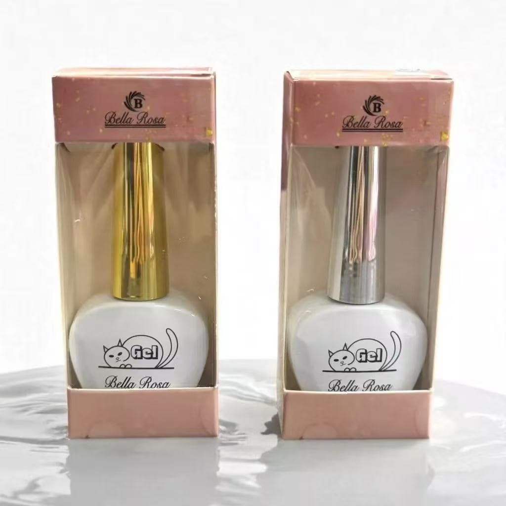 Esmalte EM Gel Dourado e Prateado - Olho de gato - Bella Rosa