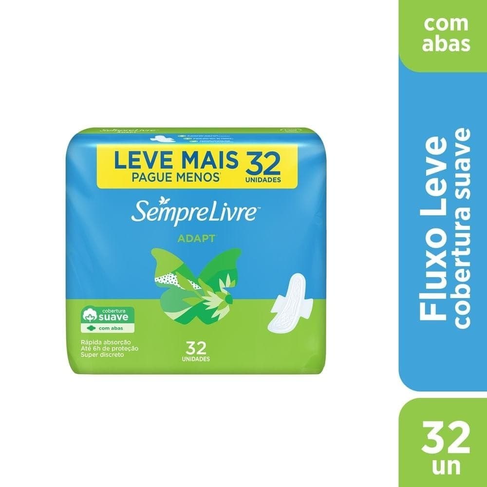 Absorvente Externo Sempre Livre Suave 32 Unidades
