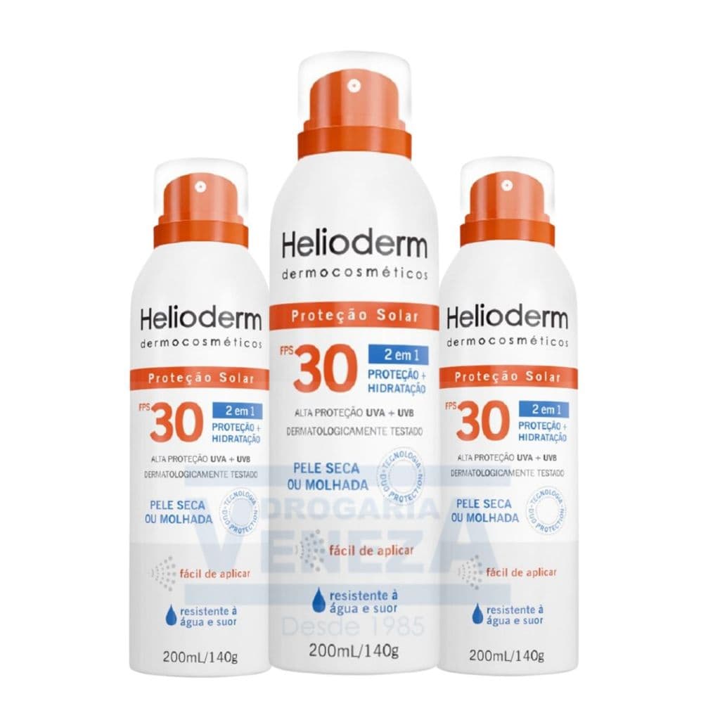 Protetor Solar Corporal Helioderm Spray FPS30 com 200ml
