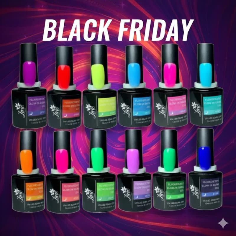 Esmalte Gel Lírio Neon Fluorescentes Brilha no Escuro e Luz Negra 12 Ml Escolha  sua cor preferida