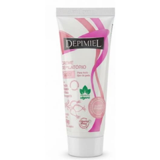 Creme Depilatório Facial com Argila Branca e Rosa Mosqueta 40g - Depimiel