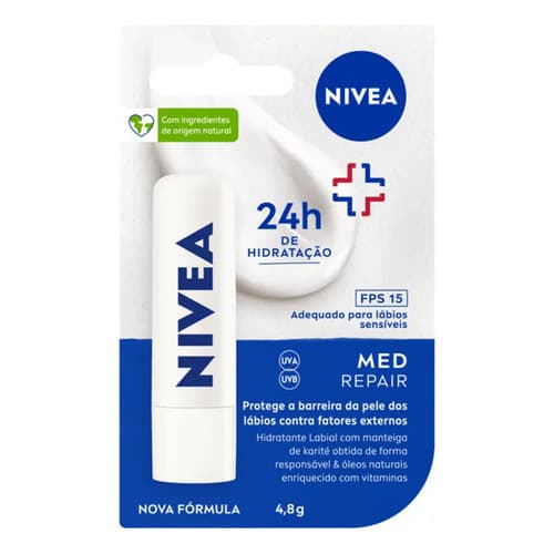 Nivea Protetor Labial Med Repair Fps15 4,8g