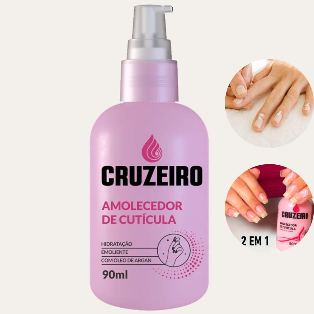 Amolecedor De Cutícula Para Manicure Hidrata Cruzeiro 90ml