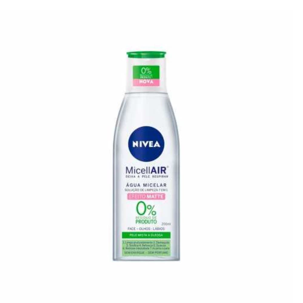 Água micelar nivea limpeza 7 em 1 efeito matte 200ml Nivea -