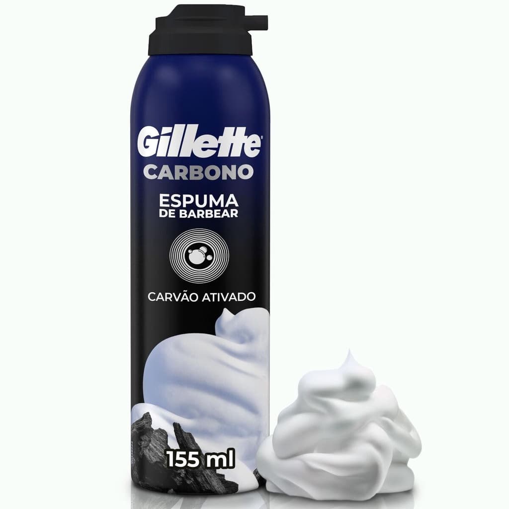 Espuma de Barbear Gillette Carbono 155ml