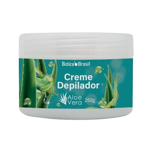 Creme Depilatório para Corpo, Pernas, Axilas e Virilhas - Creme com Aloe Vera Botica Brasil 250g