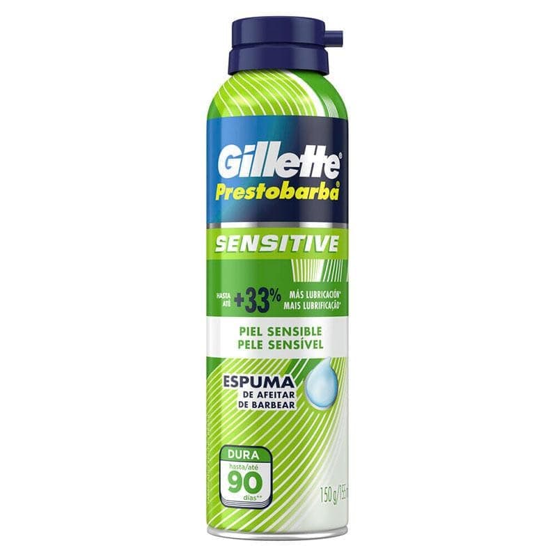Espuma de Barbear Gillette Prestobarba Senstive para Pele Sensível 155ml