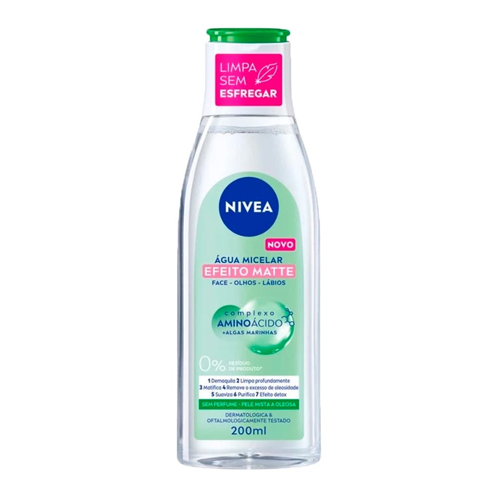 Água Micelar Controle De Brilho Efeito Matte Nivea 200ml