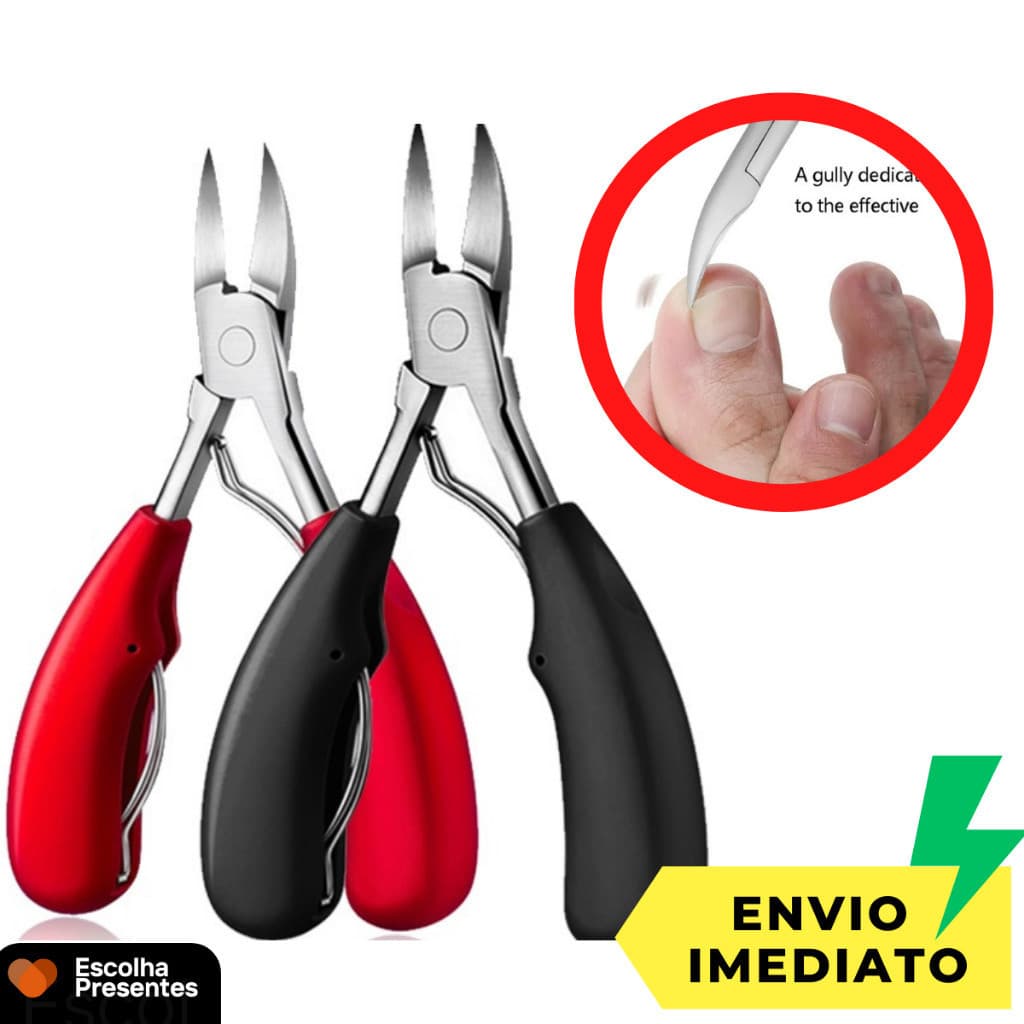 Alicate mola dupla De Cortar Unha Curvado Profissional Aço Inox Manicure Pedicure Podologia De Unha
