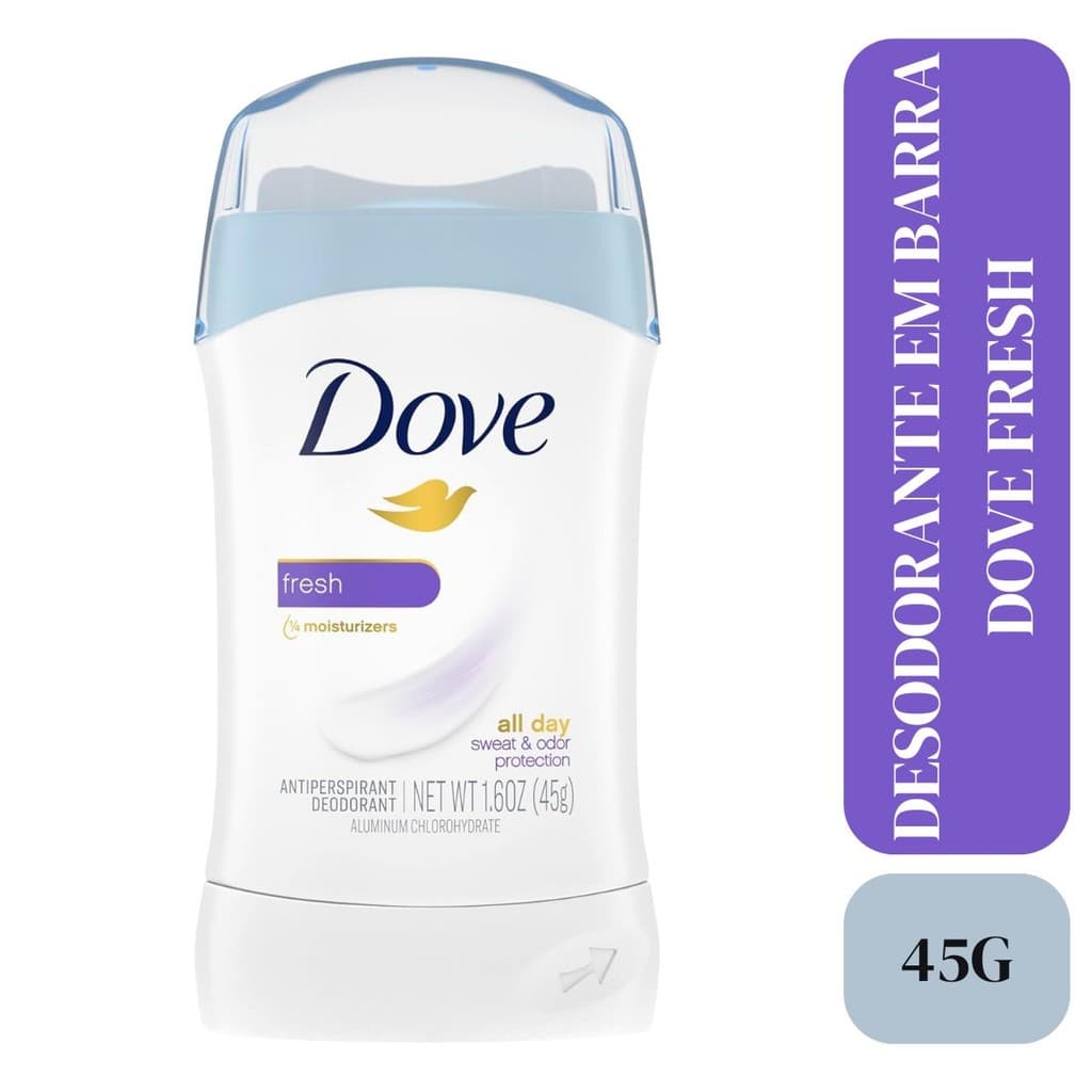 Desodorante em Barra Stick Dove Fresh 45g