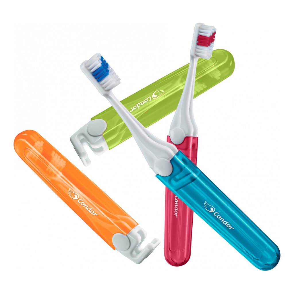 Pack Escova Dental Macia Condor Trip Cabeça M - Leve 2 Pague 1 - Cores Sortidas