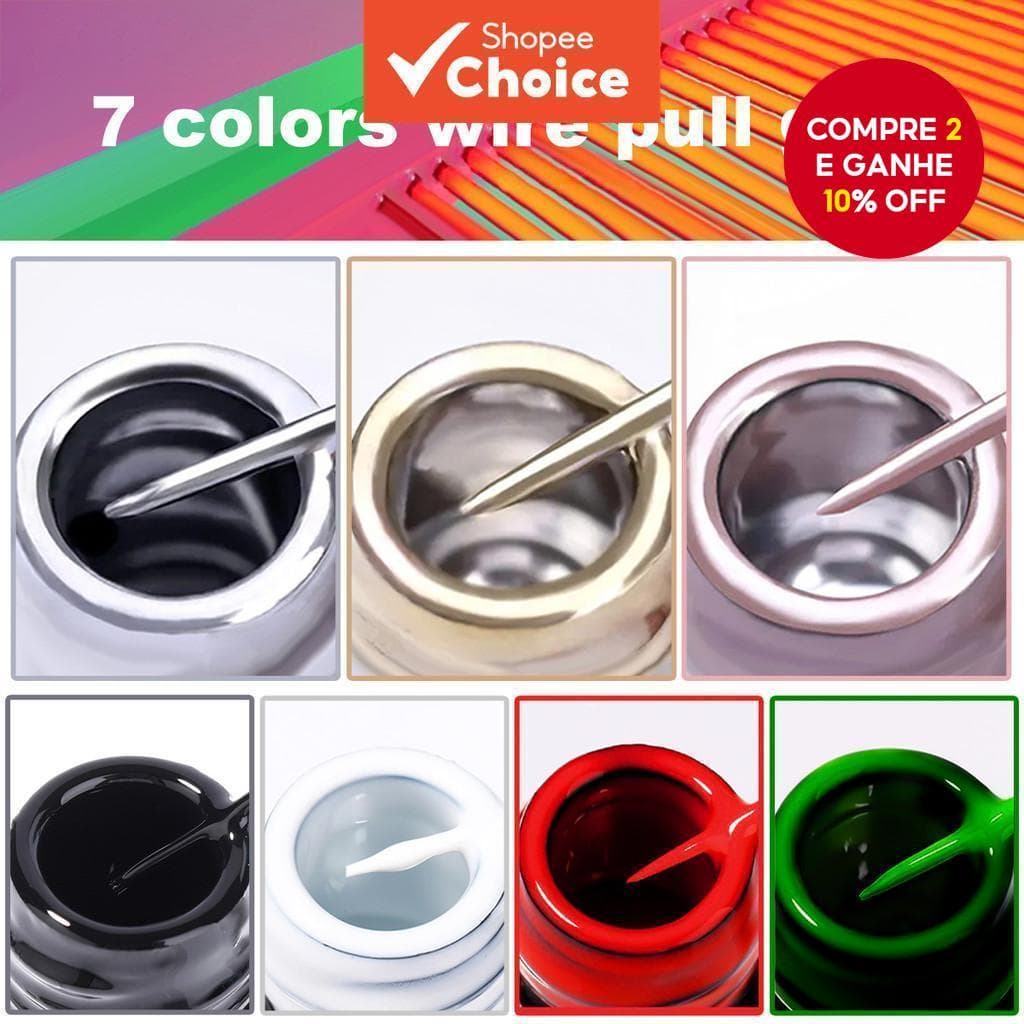 Novo esmalte de gel 7p cs 5ml com glitter dourado e prateado, brilho e sequins para arte de unhas francesa em casa,