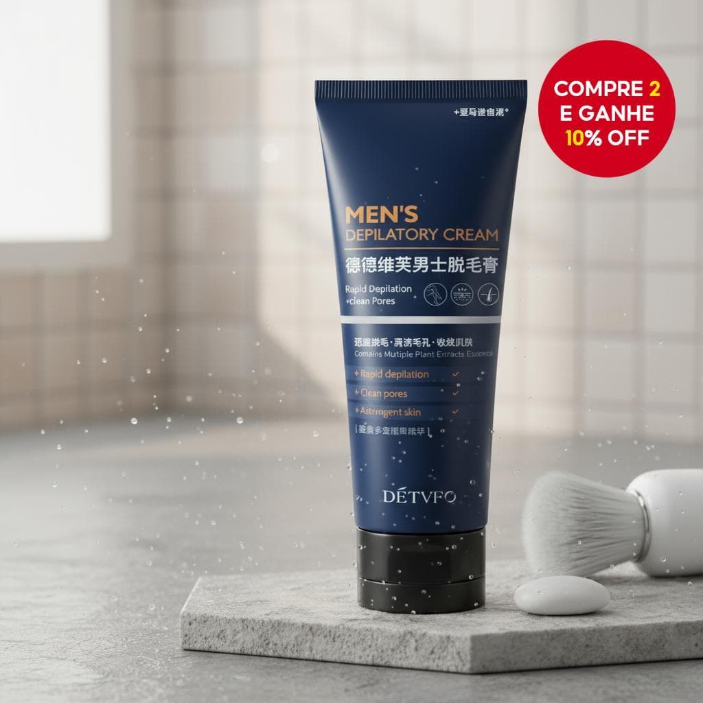  100g Creme de Depilação Masculino para Axilas, Mãos, Pernas, Peito, Creme Depilatório Corporal Total